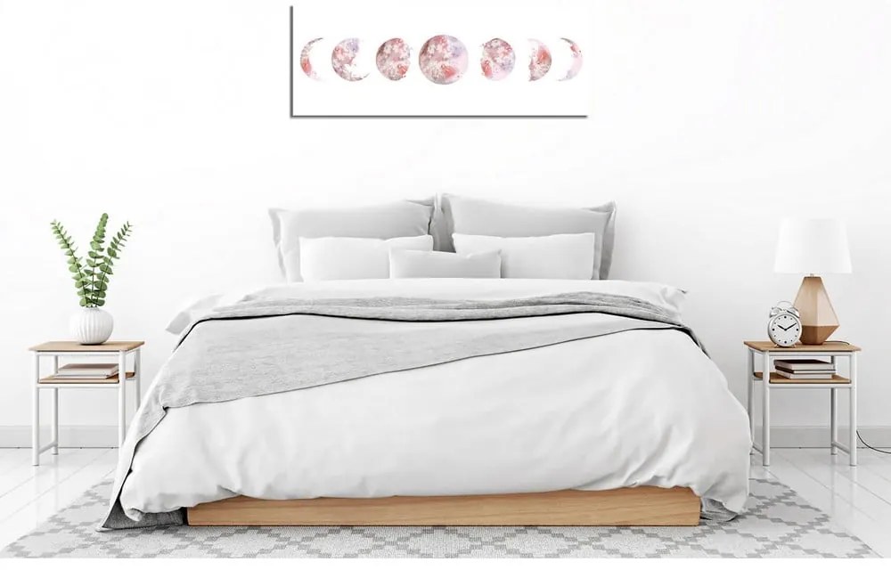 Живопис 80x30 cm Moon - Wallity