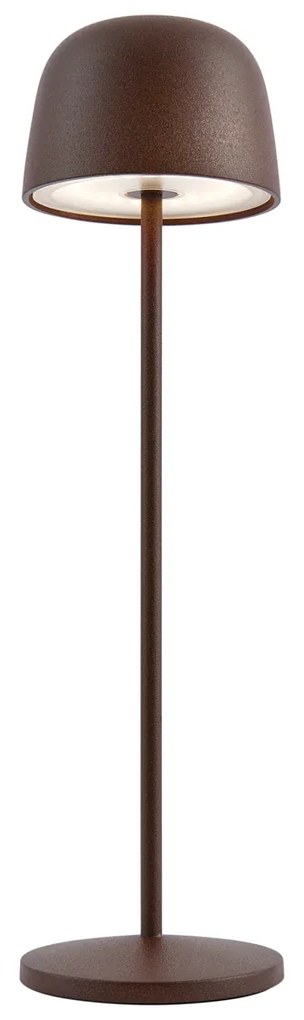 Настолна лампа ръждивокафява вкл. LED акумулаторна със станция за зареждане IP65 - Raika