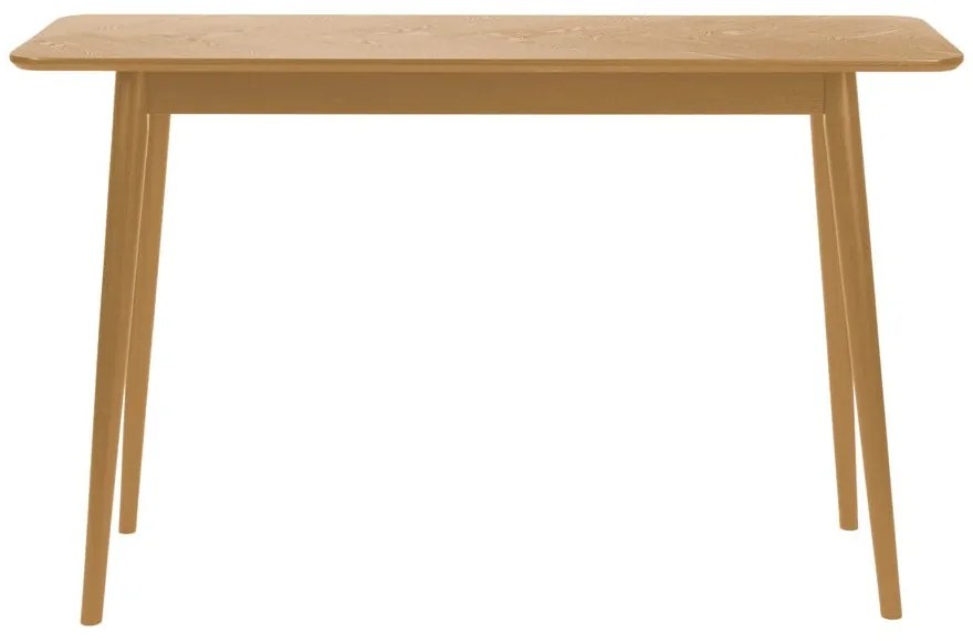 Конзолна маса с дъбов плот в естествен цвят 40x120 cm Fabio – White Label