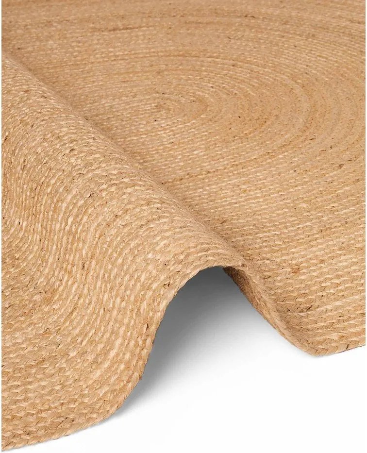 Двустранен ръчно изработен ютен килим в естествен цвят 160x230 cm Braided – Hanse Home