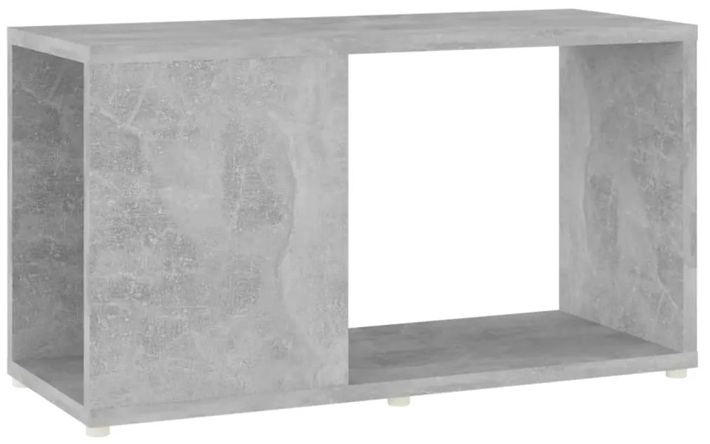 809057 vidaXL ТВ шкаф, бетонно сив, 60x24x32 см, инженерно дърво