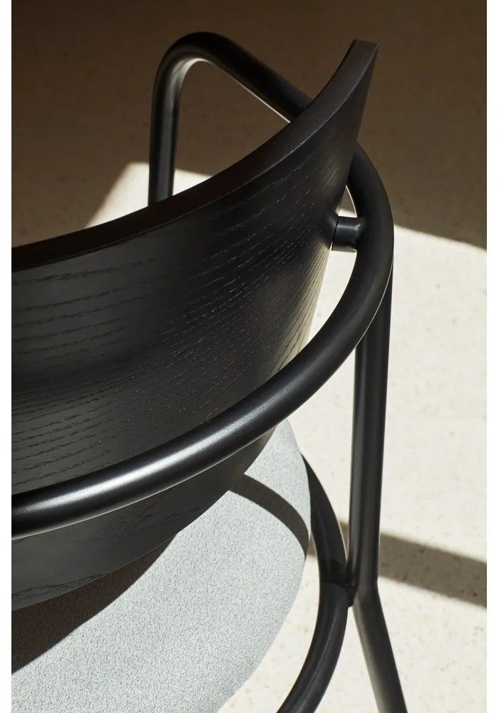 Черно-сив трапезен стол в декор от пепел Eclipse - Teulat