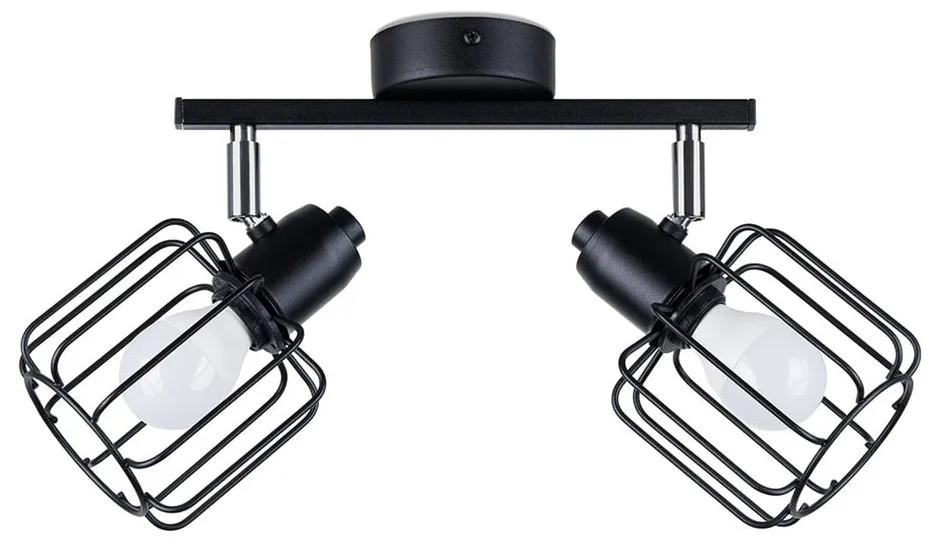 Черна лампа за таван ø 10 cm Salom - Nice Lamps