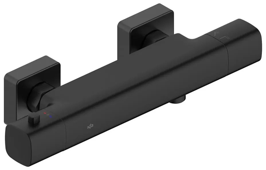 KFA Armatura 5756-010-81 - Термостатичен душ смесител MALAGA черен