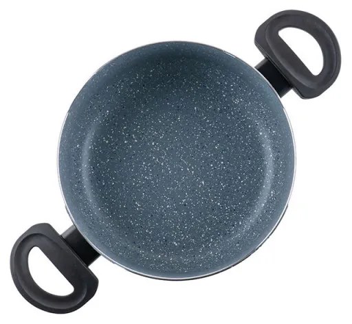 Тенджера Luigi Ferrero Prima FR-2244, 22x9.5 см, 3.1 л, Незалепващо покритие, Стъклен капак с отвор за пара, Индукция, Тъмносин