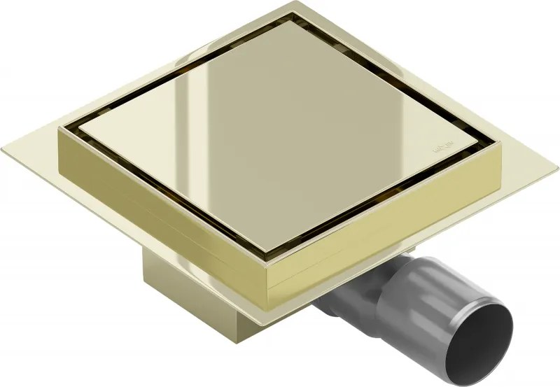 Mexen Flat-Q M13 квадратен подов отвор 15 x 15 см, златен - 1510015