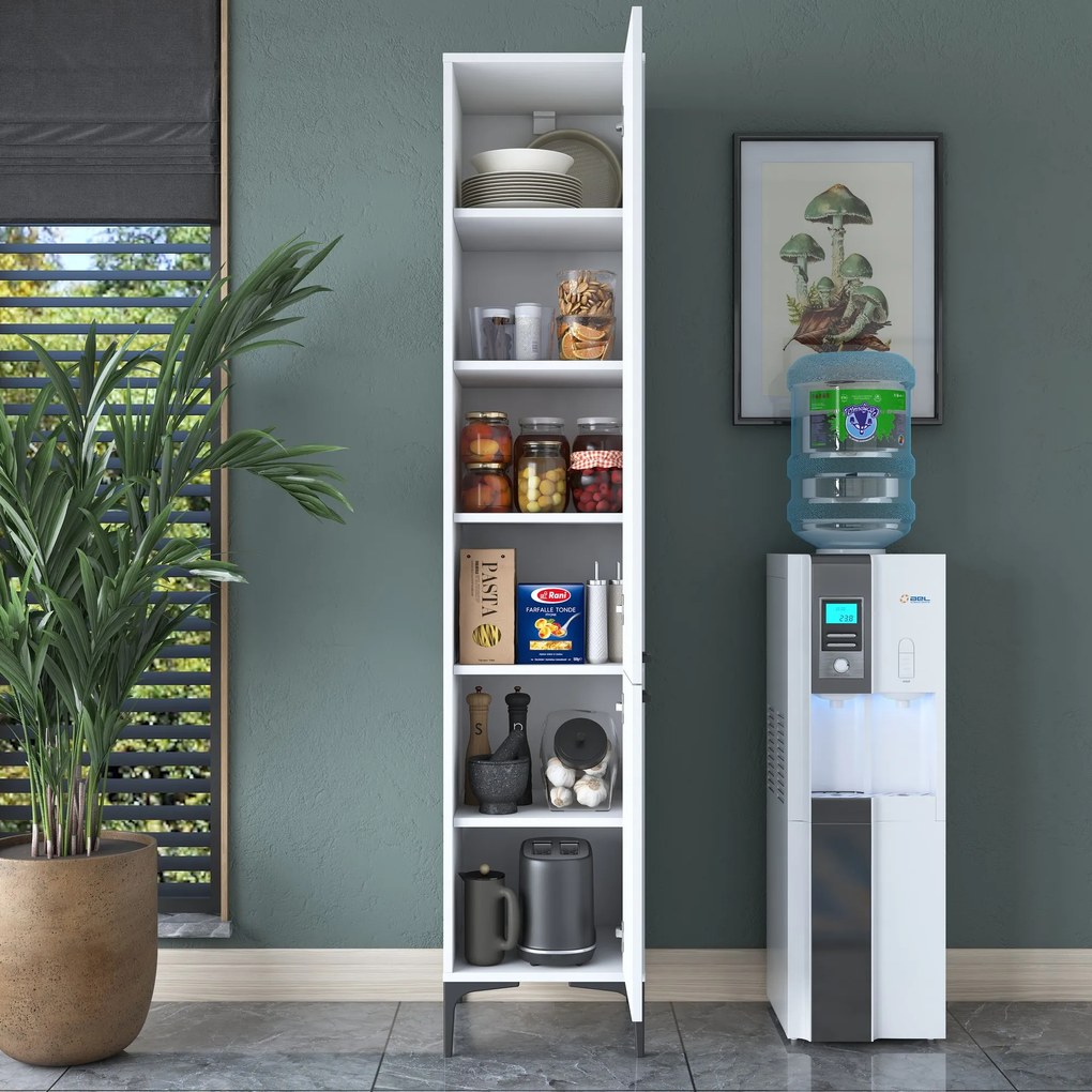 Многофункционален шкаф JE111, цвят Бял