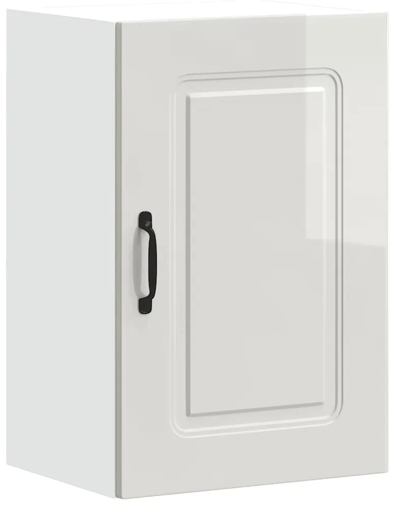 853549 vidaXL Кухненски стенен шкаф, Kalmar, бял гланц, инженерно дърво