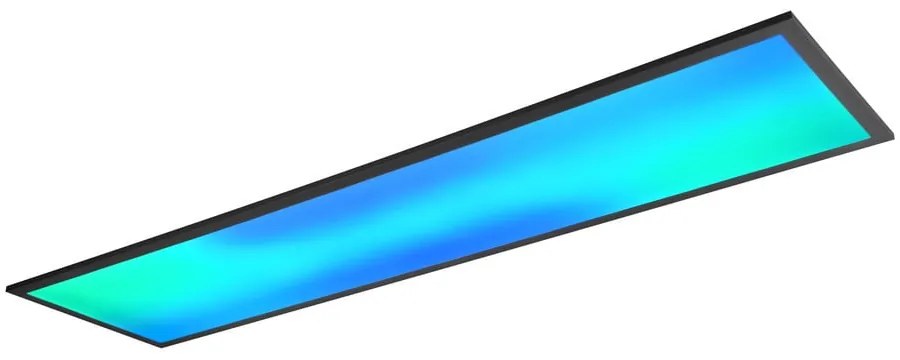 Черна LED лампа за таван 29,5x119,5 cm Beta - Trio