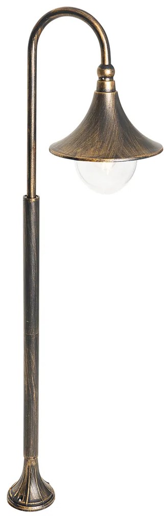 Интелигентен фенер за външен монтаж антично злато 125 см IP44 с Wi-Fi A60 - Daphne