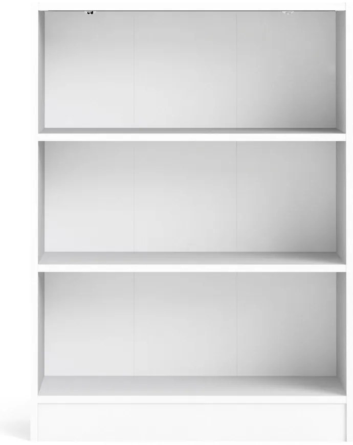 Бял шкаф за книги 79x107 cm Basic - Tvilum