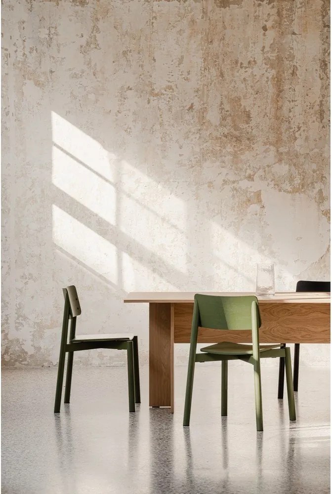 Зелен трапезен стол за подреждане Wem – noo.ma