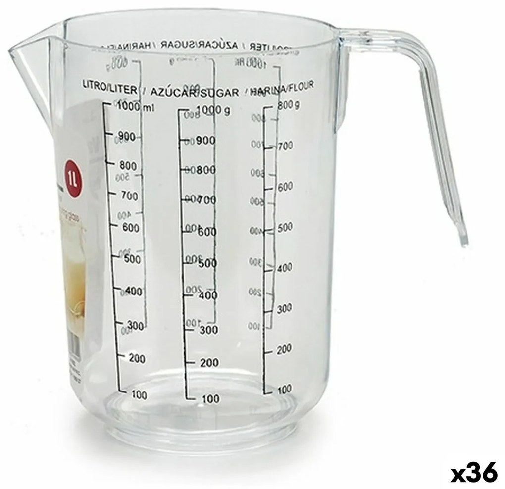 Мерителен Буркан Пластмаса 1 L (36 броя)