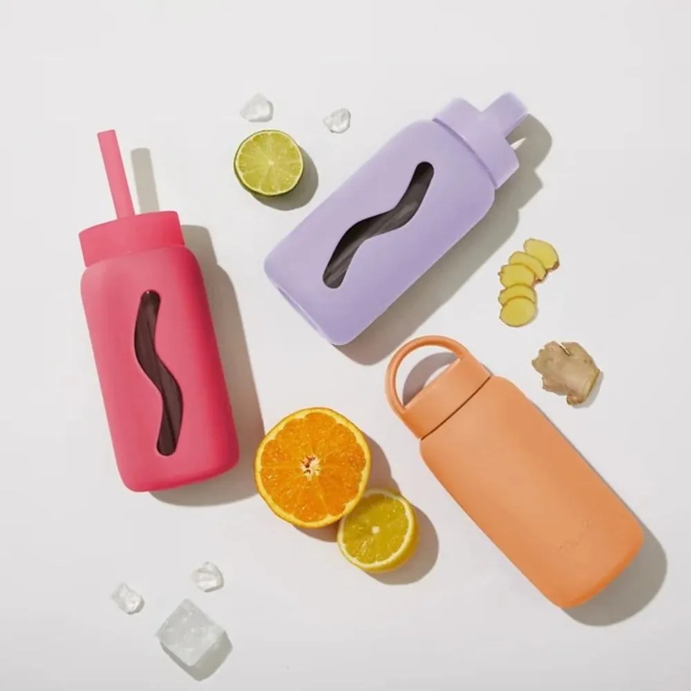 Червена бутилка за пътуване 500 ml Watermelon High – Muuki