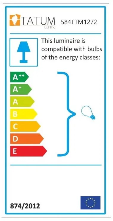 Висящо осветително тяло в златисто с метален абажур ø 18 cm Tattoo – Opviq lights