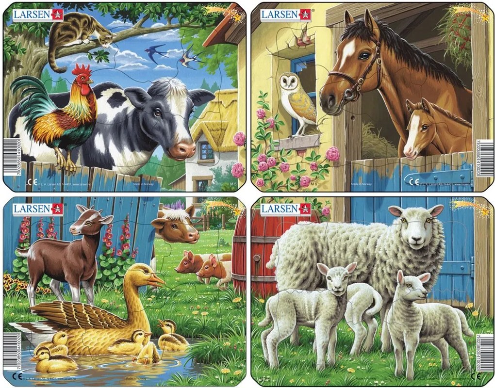 Larsen - Пъзел: Серия "Животни от ферма" – 7 части, малък