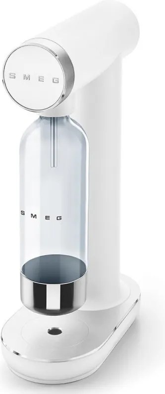 Машина за сода SMEG Collezione SKC01WHM, 800 мл, CO2, Предпазен клапан, Тавичка за отцеждане, Ръчна, Бял мат