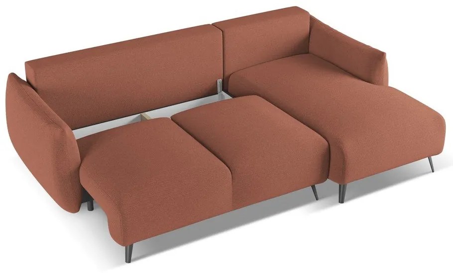 Розов ъглов диван (десен ъгъл) Malie – Makamii