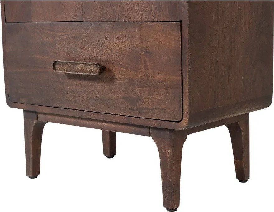 Шкафче от масивно манго в тъмно естествен цвят 60x200x35 cm Liya – WOOOD