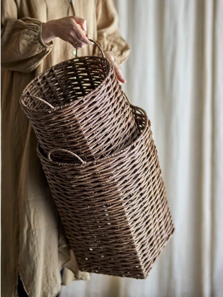 Покрития за кашпи в комплект 2 бр. от изкуствен ратан ø 35 cm Cestina – Bloomingville