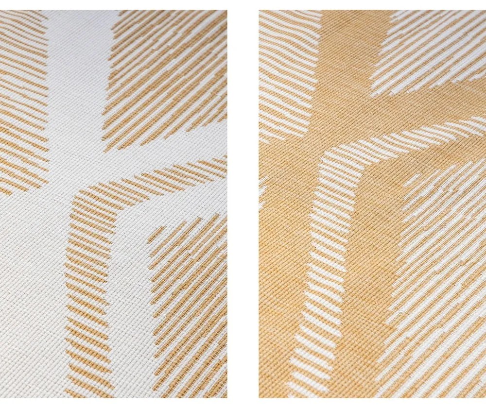 Външен килим в цвят жълта охра и кремаво 160x230 cm Gemini – Elle Decoration