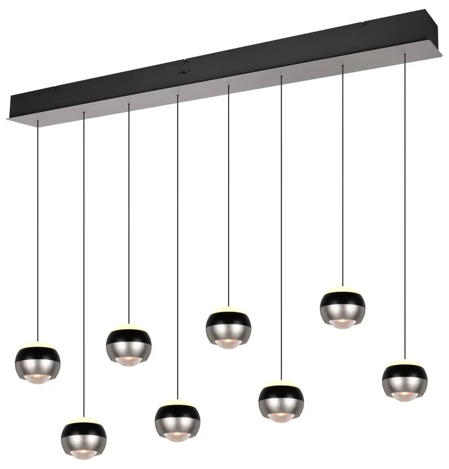 LED висящо осветително тяло в черен и сребрист цвят Orbit – Trio Select