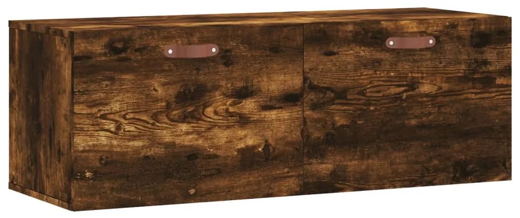 830113 vidaXL Стенен шкаф, опушен дъб, 100x36,5x35 см, инженерно дърво