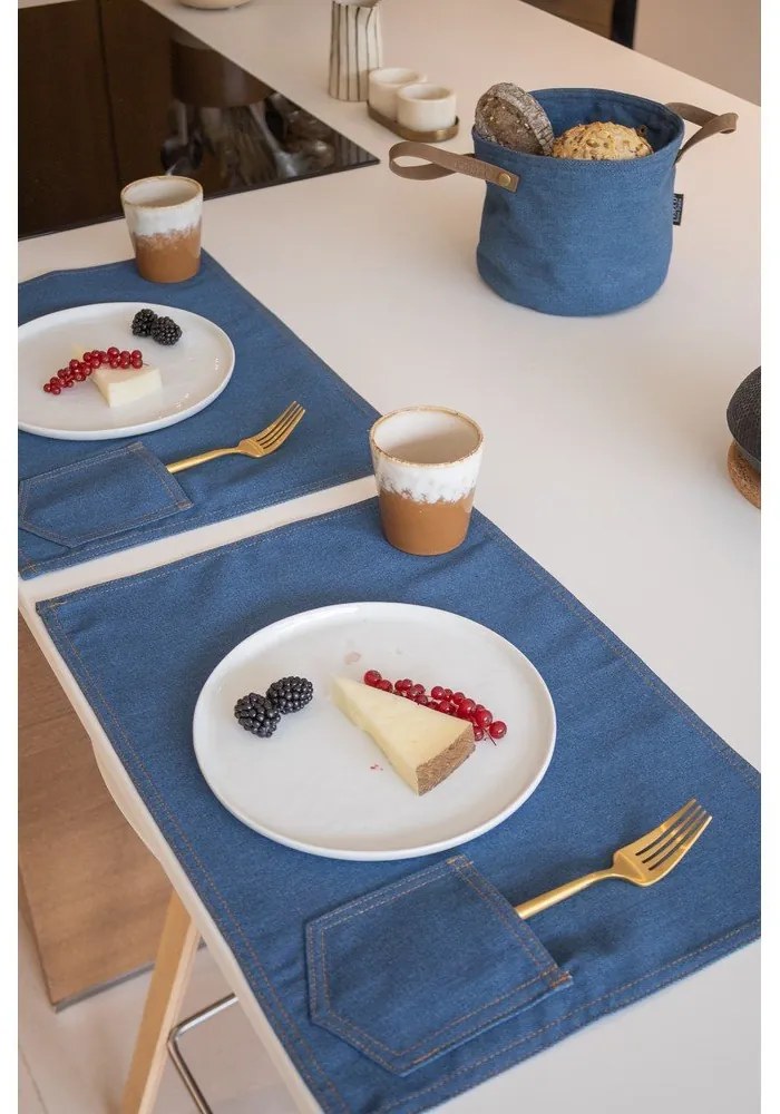 Текстилна подложка за хранене 45x33 cm Indigo – Tiseco Home Studio