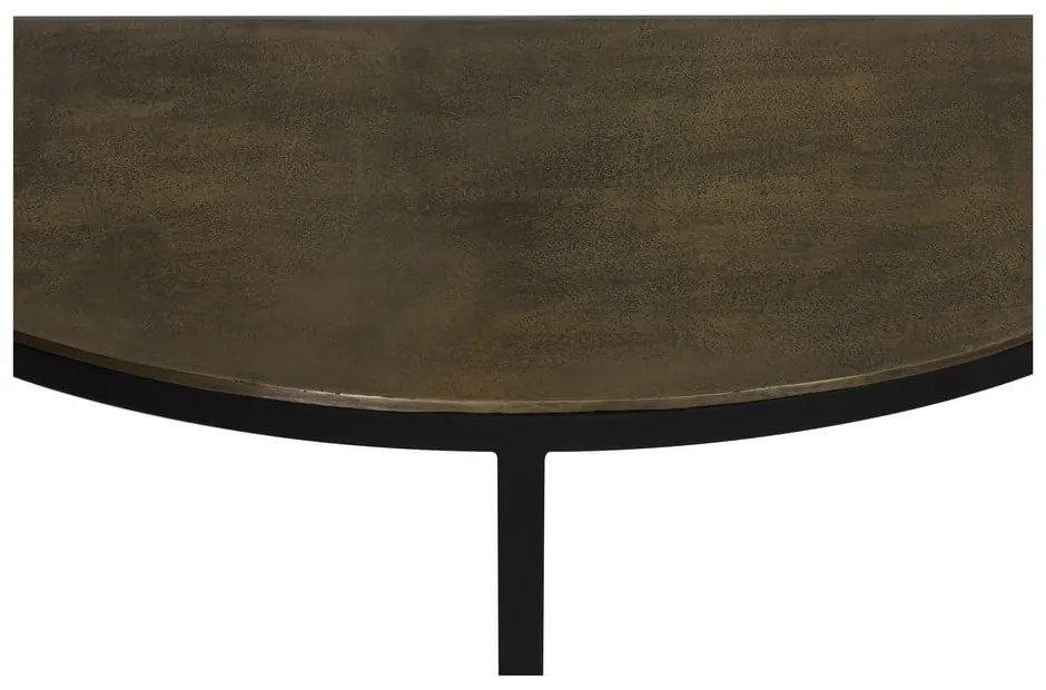 Метална конзолна маса бронзова 42x100 cm Peto – Light & Living