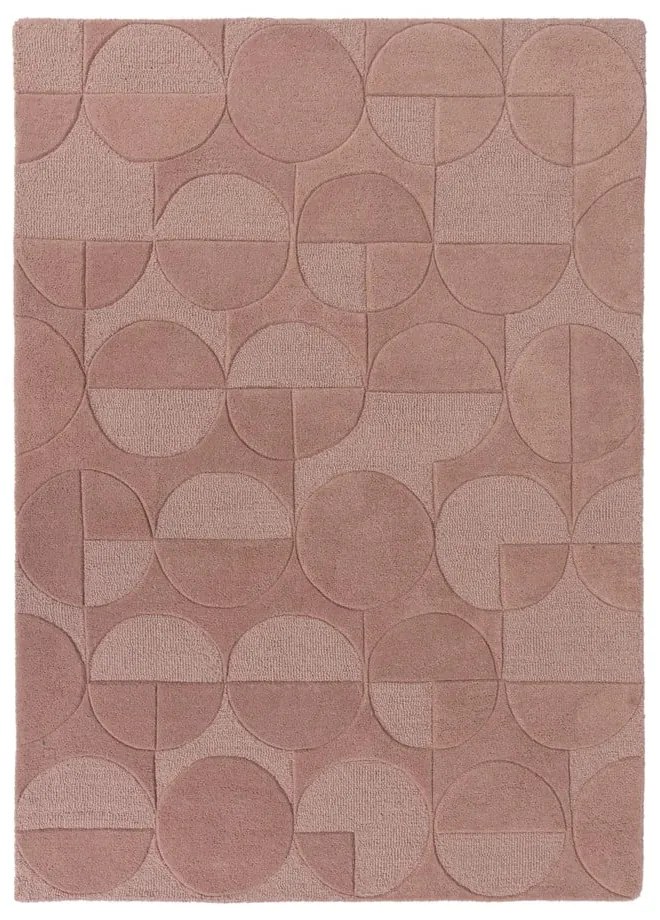 Розов вълнен килим , 120 x 170 cm Gigi - Flair Rugs