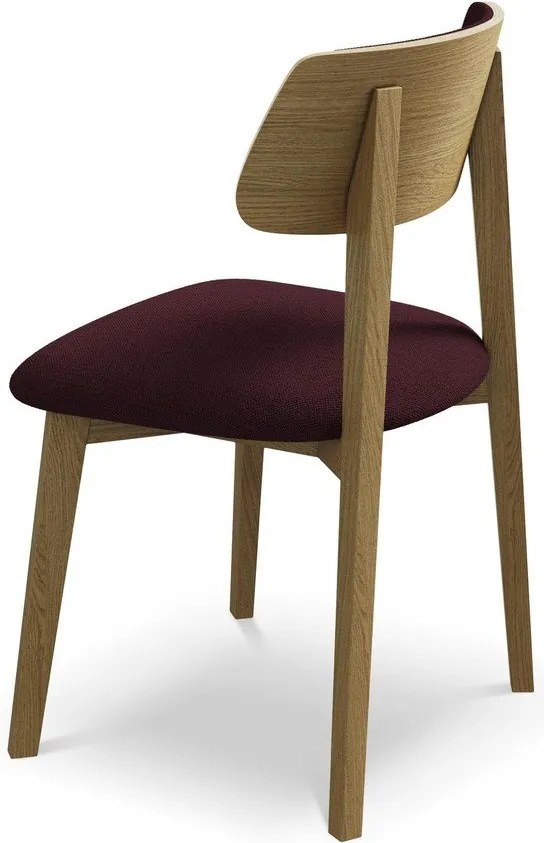 Бордо трапезен стол от масивна дървесина Niu – Makamii