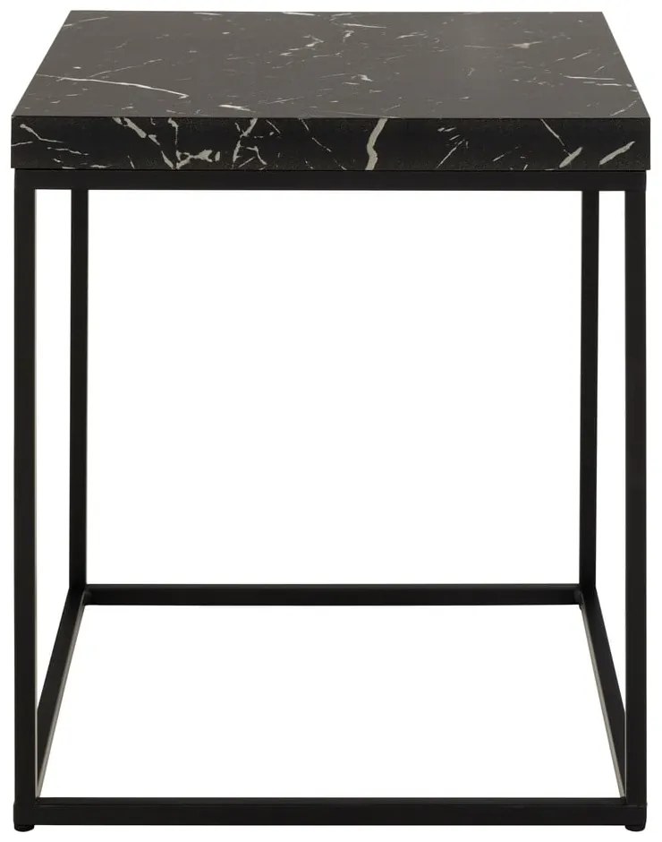 Странична масичка с плот от имитация на мрамор 40x40 cm Barossa – Actona