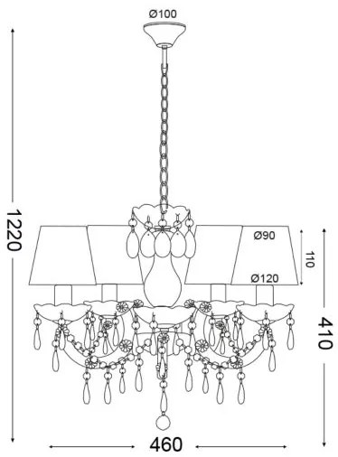 Покривна лампа Delo-Light blue
