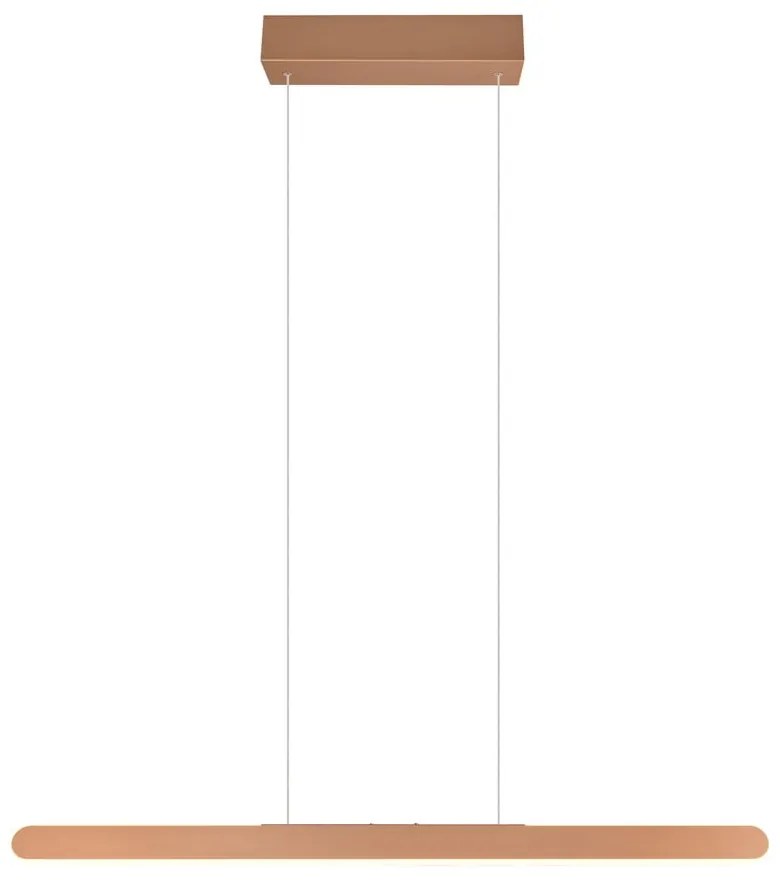 Кафяво LED висящо осветително тяло Helios - Trio