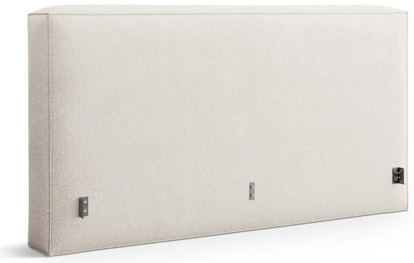 Кремава тапицирана табла за легло 189x100 cm Olivia – Micadoni