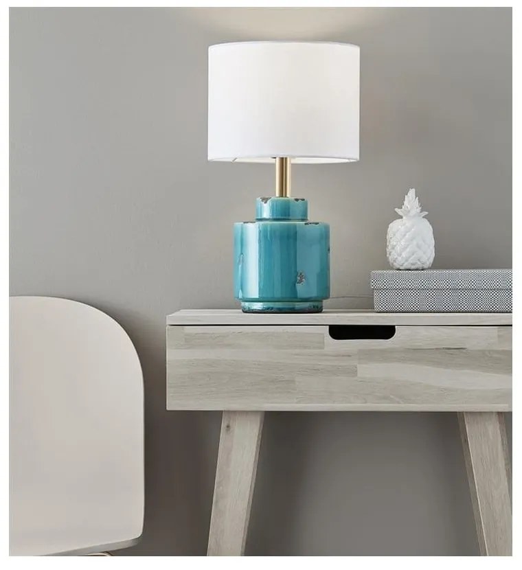 Синя и бяла настолна лампа Cous - Markslöjd