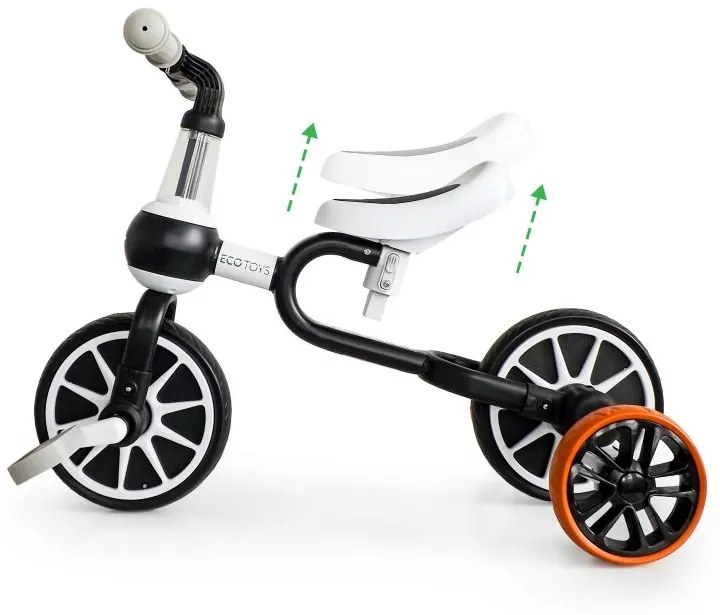 Детски велосипед в черно Ecotoys 4in1