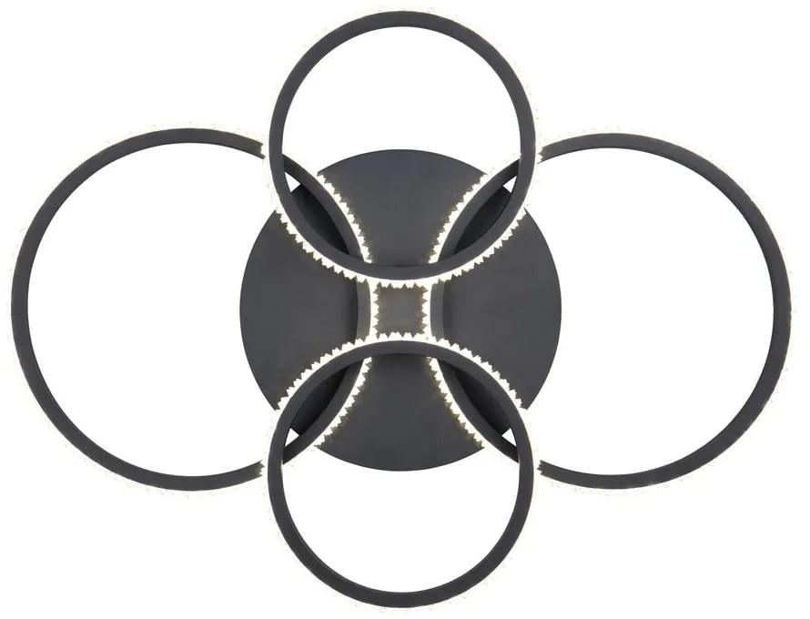 Черна LED лампа за таван 49,5x65,5 см Cires - Trio