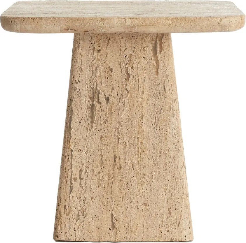 Странична масичка с скаменен плот за маса 45x45 cm Kepami – Light &amp; Living