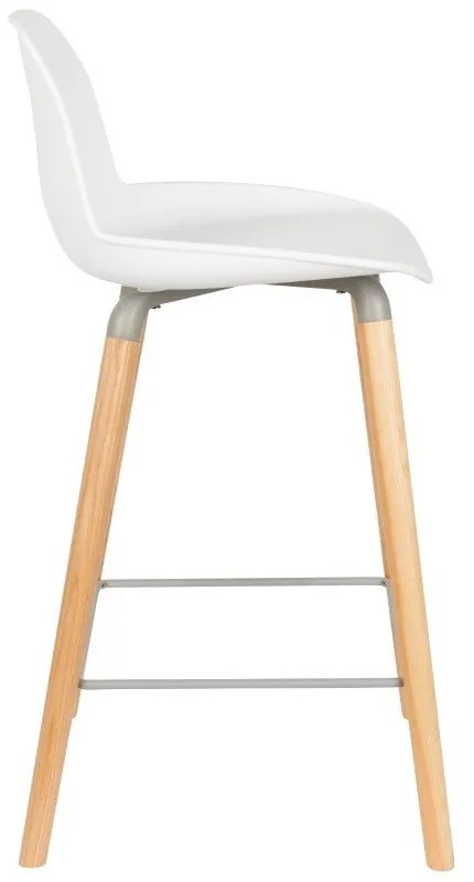 Комплект от 2 бели бар столове , височина на седалката 65 cm Albert Kuip - Zuiver
