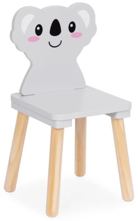 Детски мебели - маса и 2 стола с облегалки във формата на коала