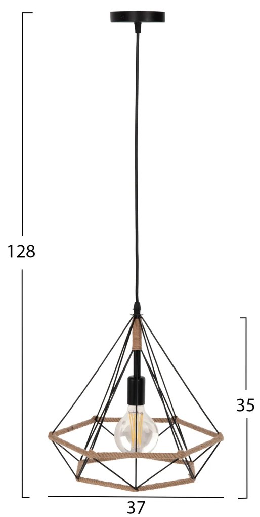 Лампа HM4062 цвят черен-бежов