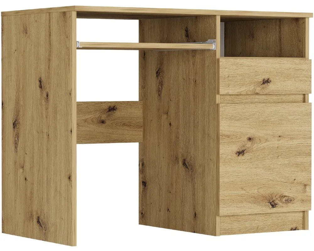 Модерно писалище с шкаф 90x50 cm - различни цветови варианти Бял