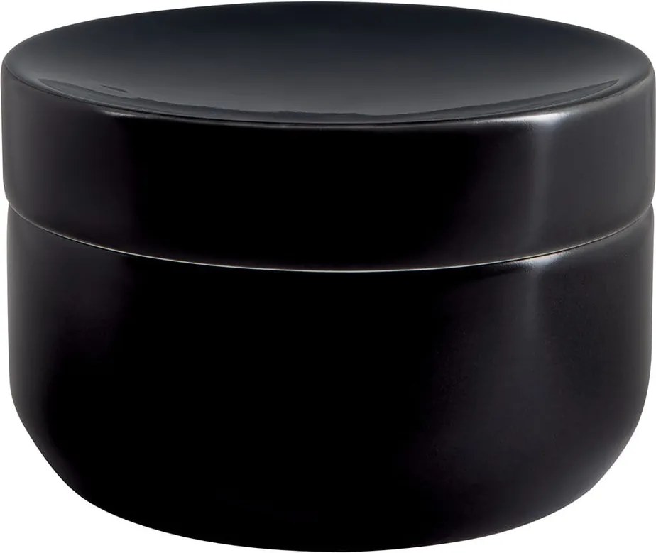 Черен керамичен органайзер за баня за памучни тампони Jaro – Spirella