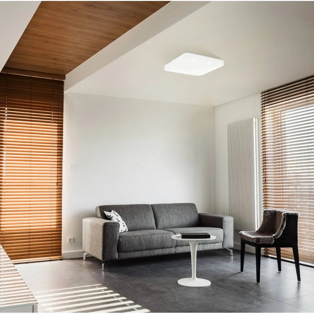 Бяло LED осветително тяло за таван 33x33 cm FRANIA – EGLO