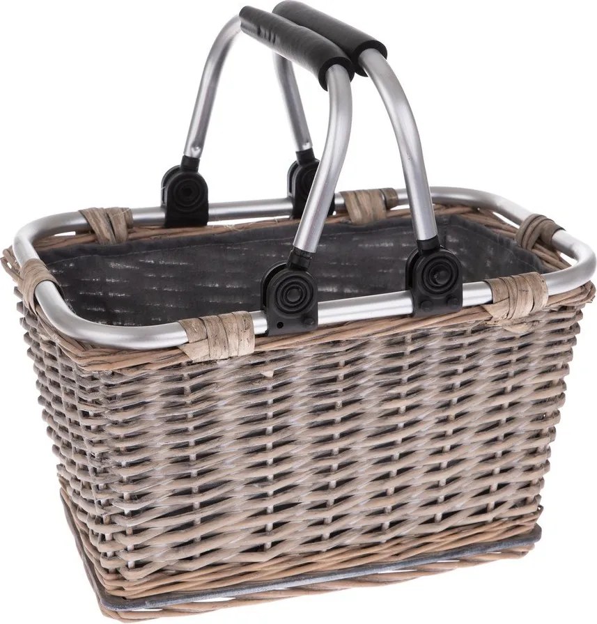 Плетена кошница за пикник с метални дръжки Sono - Dakls