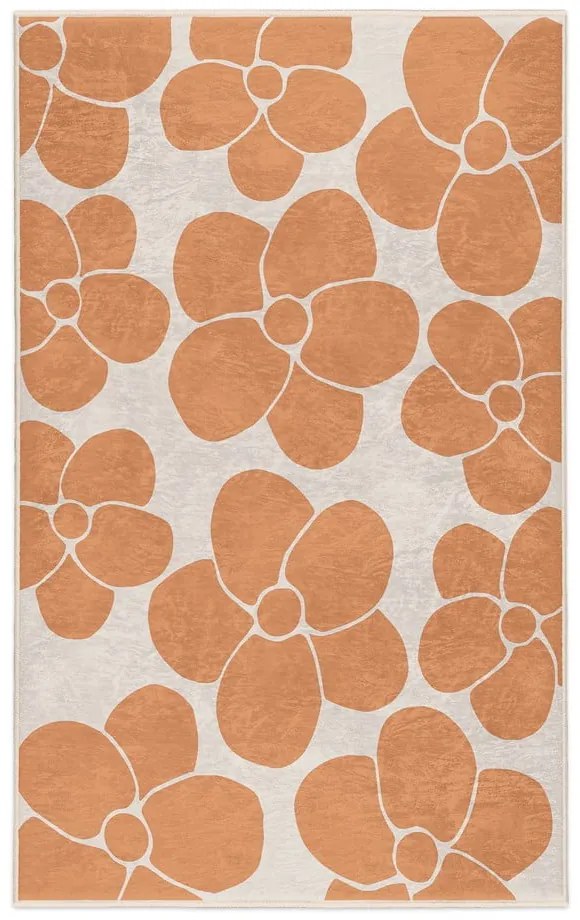 Оранжев килим подходящ за пране 80x150 cm Orange Meadow – Mila Home