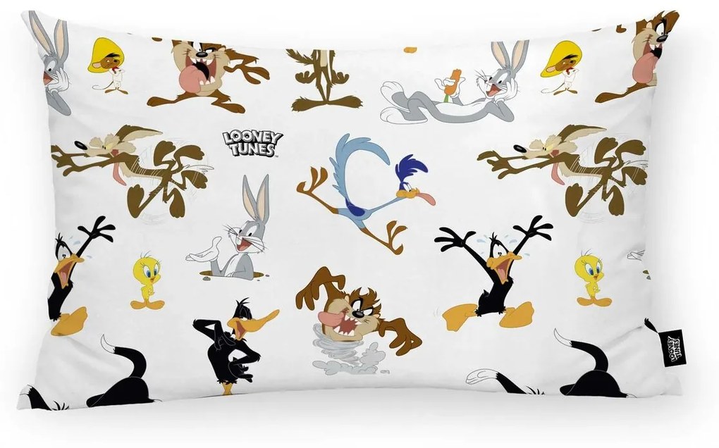 Калъфка за възглавница Looney Tunes Looney Characters C Бял 30 x 50 cm