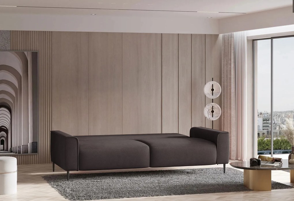 Диван Каелен двуместен-Кафяв