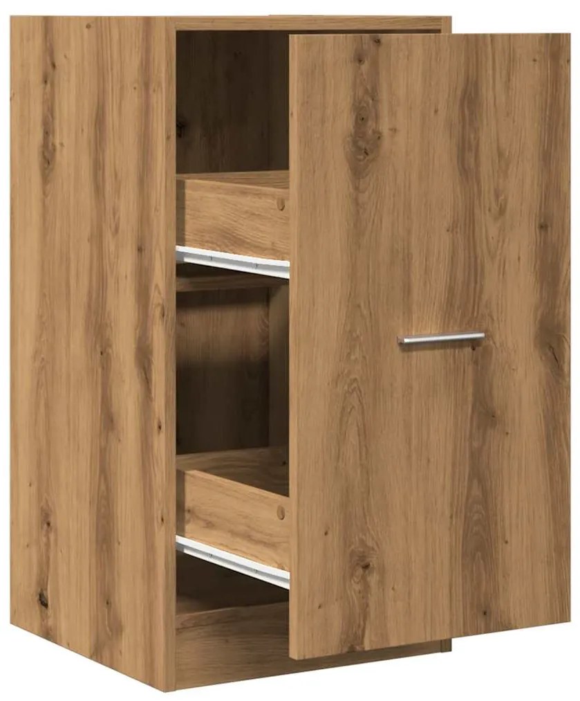 855195 vidaXL Шкаф органайзер, дъб артизан, 40x41x77,5 см, инженерно дърво